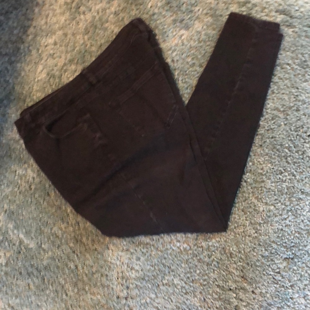 Black skinny mid rise